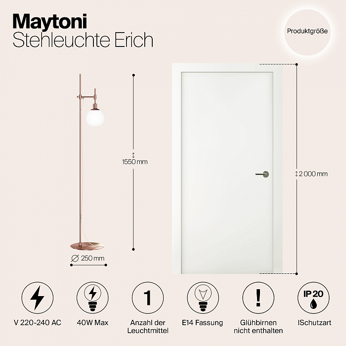 Торшер Maytoni MOD221-FL-01-G