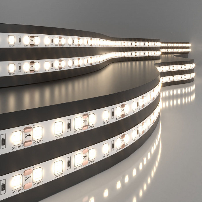 Светодиодная лента Elektrostandard Лента светодиодная 12V 9,6W 120Led 2835 IP20 теплый белый, 5м